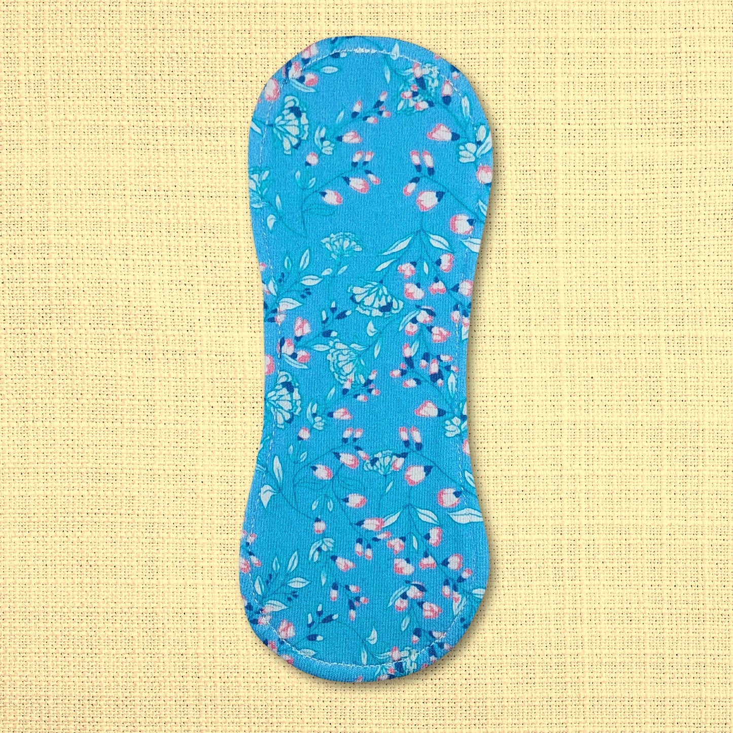 Slipeinlage ohne Flügel - Motiv: Blaue Blumen