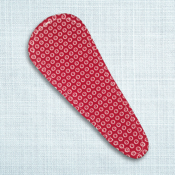 Slipeinlage ohne Flügel für Strings / Tangas – Motiv: rote Kringel