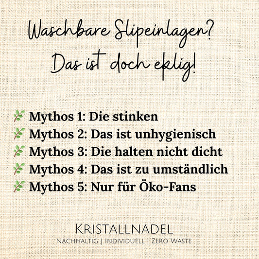 Waschbare Slipeinlagen? Das ist doch eklig!