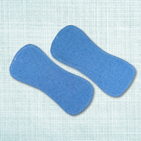 große Slipeinlagen ohne Flügel im 2er Set - Motiv: Jeans Optik