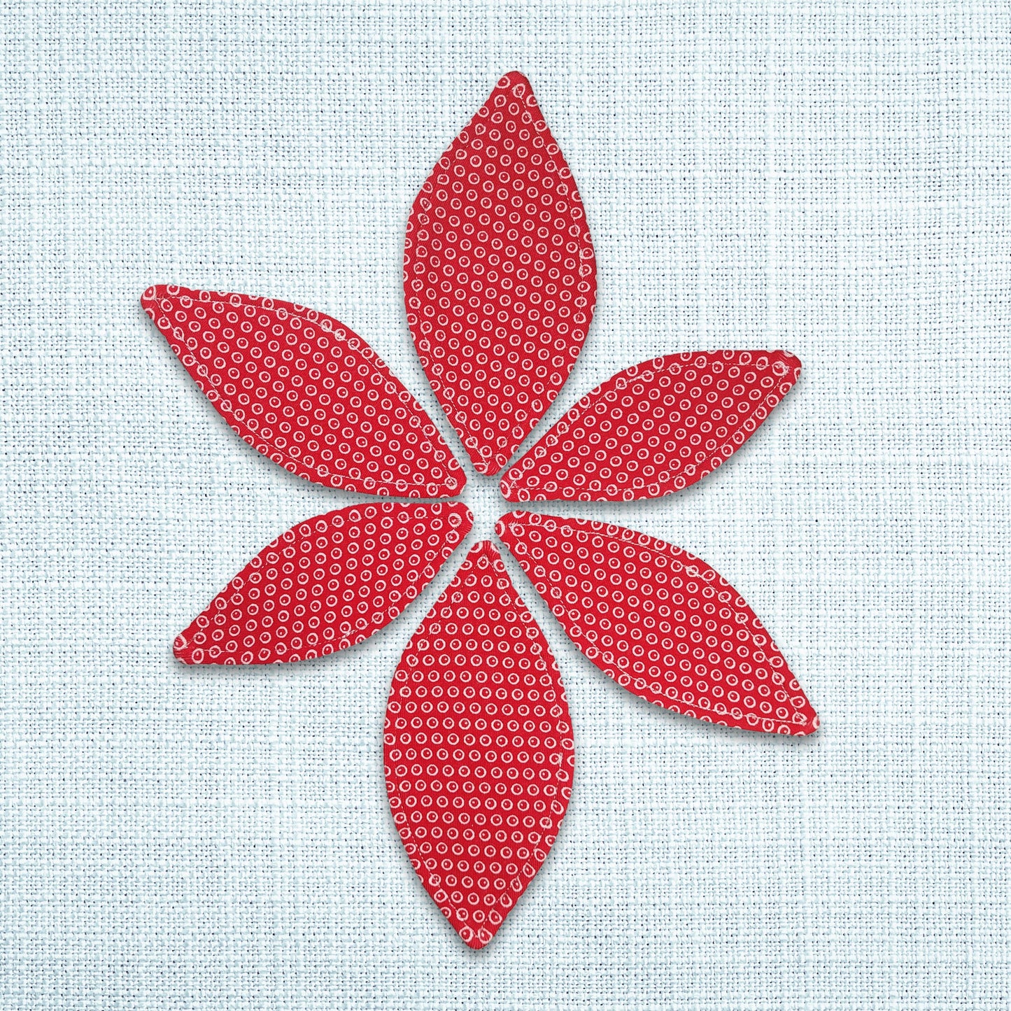 Interlabial Pads 6er Set – Motiv: rote Kringel