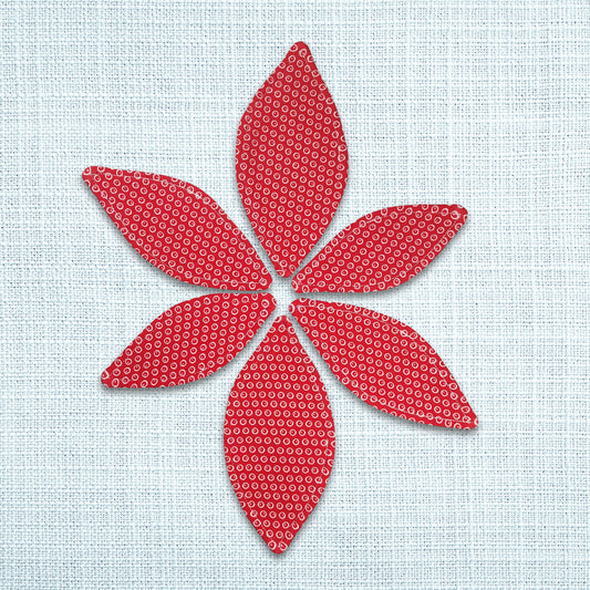 Interlabial Pads 6er Set – Motiv: rote Kringel